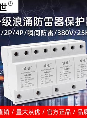 量大从优一级浪涌保护器4P25KA防雷电涌避雷器10/350us限压型顶世