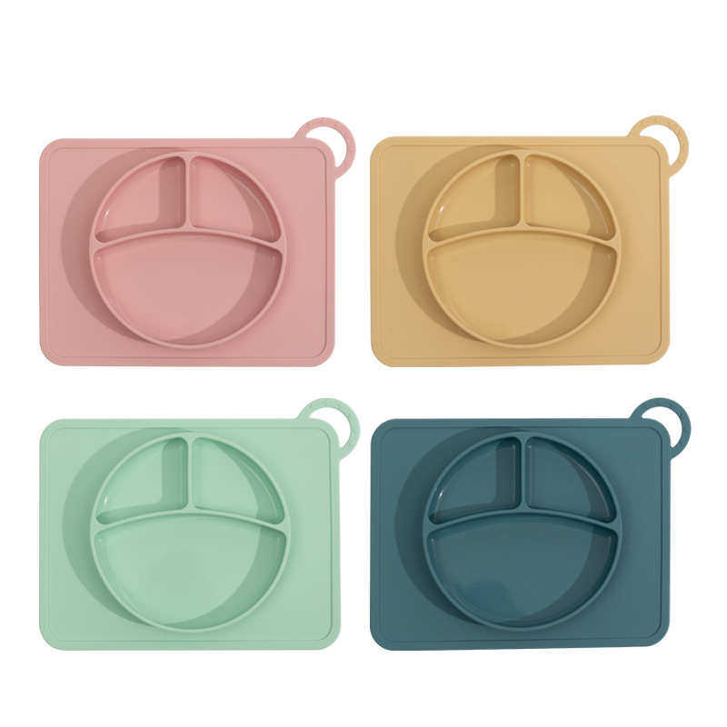 食品级硅胶儿童喂养餐盘3格可悬挂式笑脸餐盘辅食盘吸盘托盘,婴童用品,儿童餐具,淘宝优惠券,粉丝福利购,淘宝优惠卷