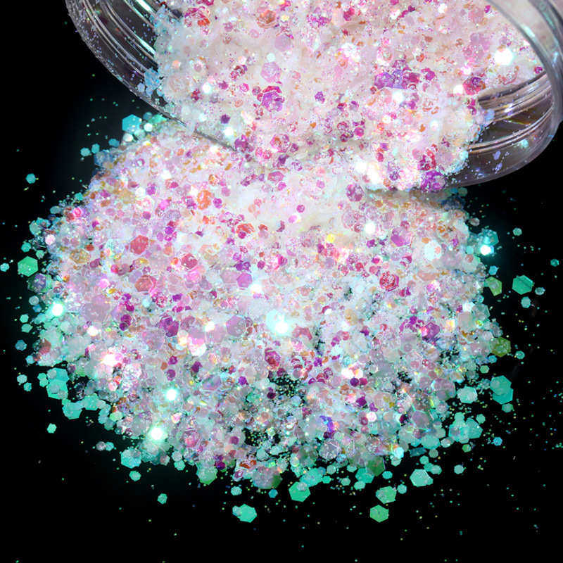 新款QTC混色亮片耐溶剂镭射金葱粉美甲DIY彩妆材料耐高温1KG现货,工业油品/胶粘/化学/实验室用品,金葱粉,淘宝优惠券,粉丝福利购,淘宝优惠卷