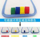 医院平板拖把四色纤维布懒人魔术粘地巾布可替换尘推布铝合金拖把