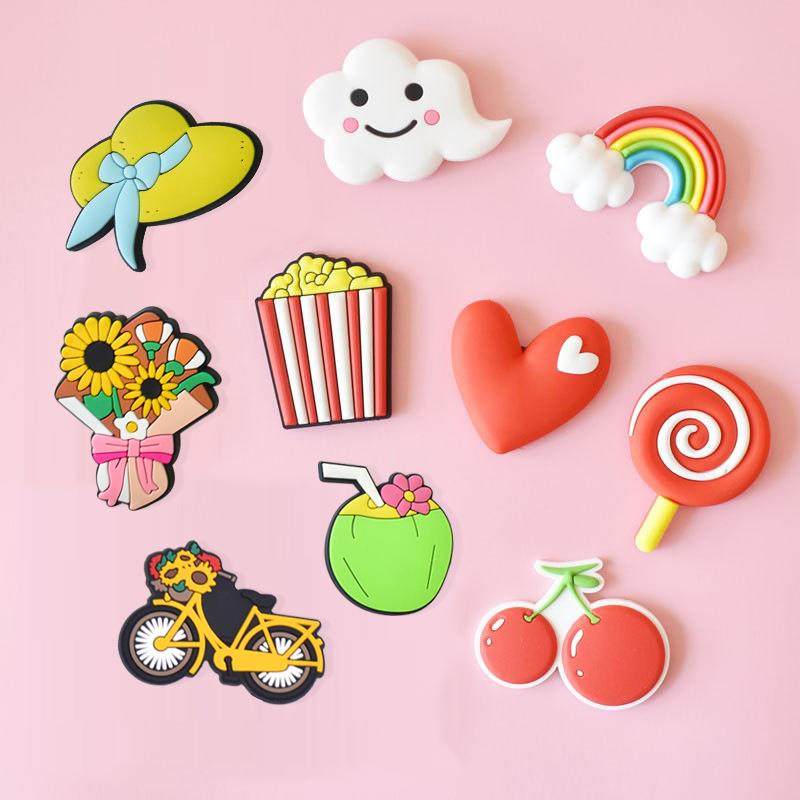 可爱卡通个性冰箱贴DIY创意软胶磁贴早教贴 磁铁贴儿童贴纸冰箱贴