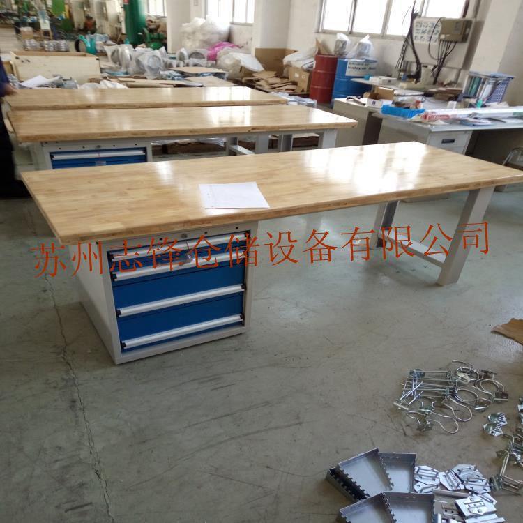 厂家重型钳工防静电实木不锈钢组合带挂板虎钳拆装工作台
