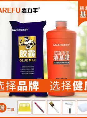 嘉力丰蓝色胶霸糯米胶基膜套装粘墙纸胶壁纸胶墙布专用胶水GN0201