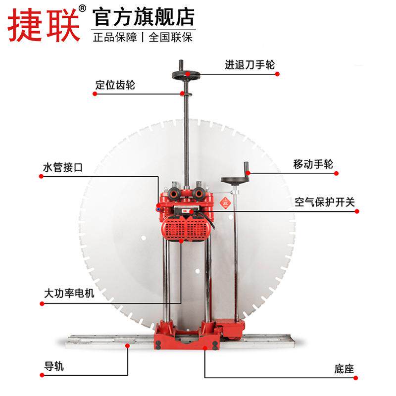 双电机L切墙机大率墙壁切墙功割机混凝土锯电锯水锯FHQJ-S800X