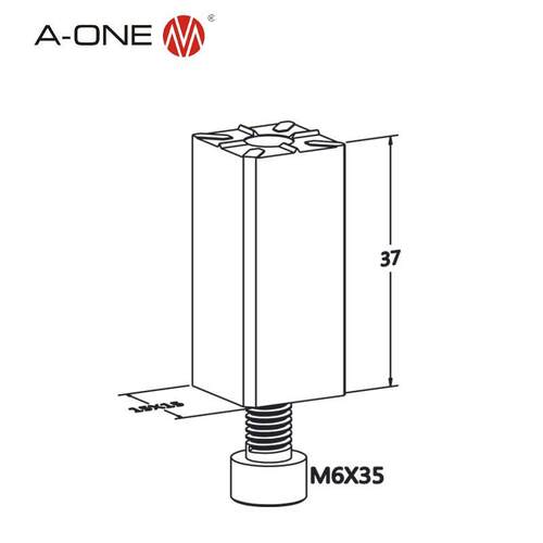 A-E用于3A-30008质或石墨铜O电极15mmx15mmx37mm直夹N头