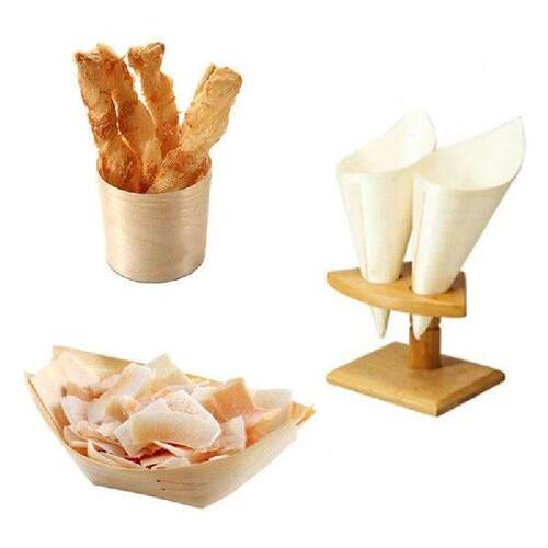 Japanese Wooden Food Tray, Disposable Sushi Boat, Food