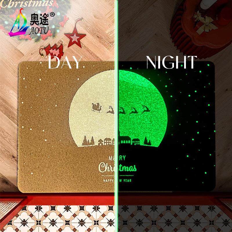 跨境夜光地垫入户门垫进门口脚垫门外防滑耐脏垫子玄关地毯
