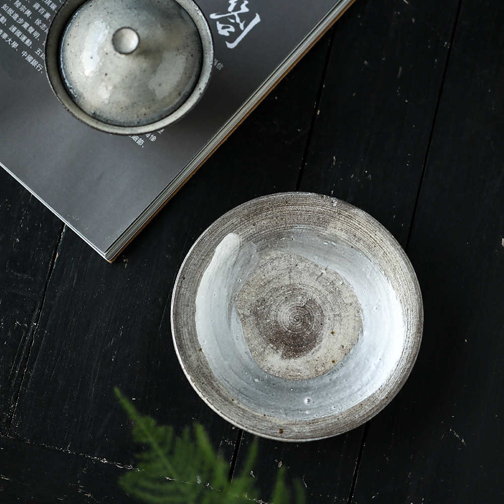 台承储水泡岩日式盘粗老托茶泥银承瓷壶干陶壶茶鎏紫砂壶陶珠光