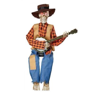 Halloween Animated Banjo Skeletons Halloween Skeleton decora