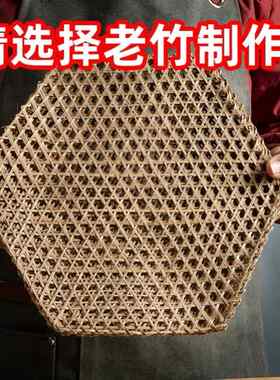 竹网垫炖鱼竹篦子用的竹帘老式压卤肉防粘锅底网竹垫炸鱼竹笪防糊