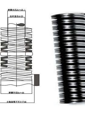 工业主轴耐高温耐腐蚀双螺旋弹簧可制作HSK63等均有货