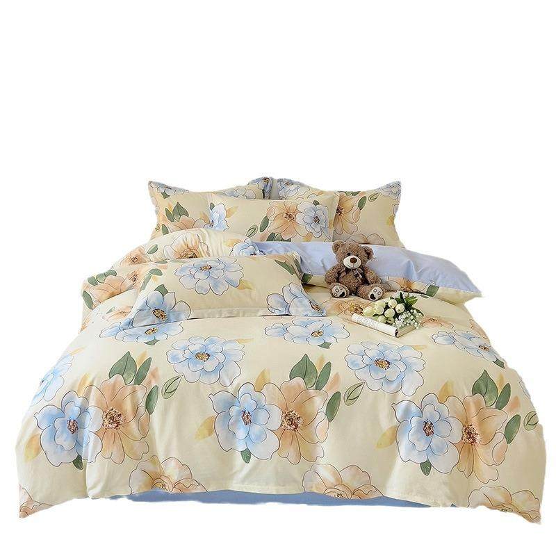 一手货源工厂直供全棉斜纹半活性床上用品四件套