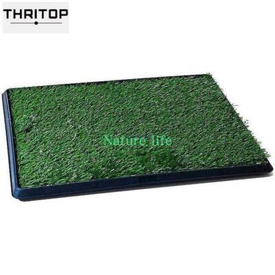 pet potty grass mat dog puppy training pee patch pad tray