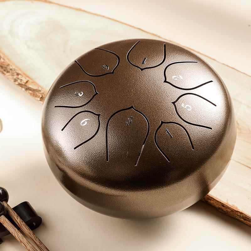 高档鲁儒明空灵鼓儿童款6寸音初学8者级专业空鼓11音莲花鼓色空鼓