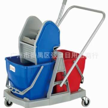 下压式双桶榨水车60L超宝超洁亮B-045墩布桶酒店宾馆会所保洁专用