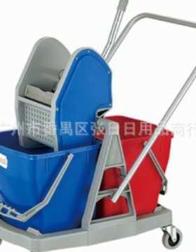 下压式双桶榨水车60L超宝超洁亮B-045墩布桶酒店宾馆会所保洁专用
