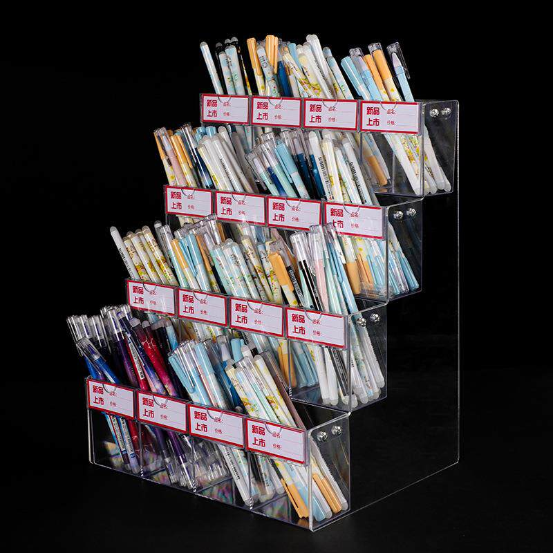 超市商场笔架文具店笔架圆珠笔铅笔眉笔多功能笔架文具店笔展示架