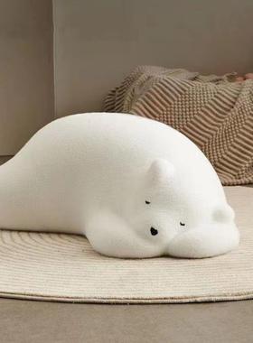 趴熊沙发室客厅动物座趴椅卧设计师款网红北极熊懒人沙人发95050