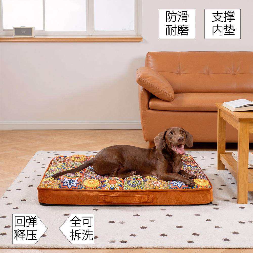 亚马逊矫形狗床狗狗护脊床大型犬窝垫猫狗通用垫子金毛大狗床拆洗