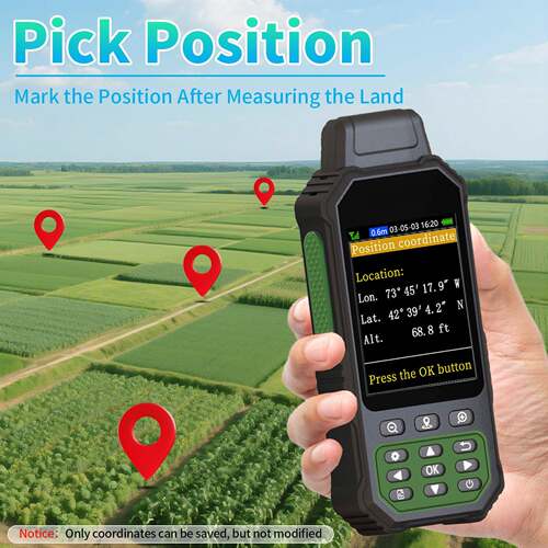卓林ZL190plus英文GPS测亩仪土地面积坐标定位采集器gps外贸出口