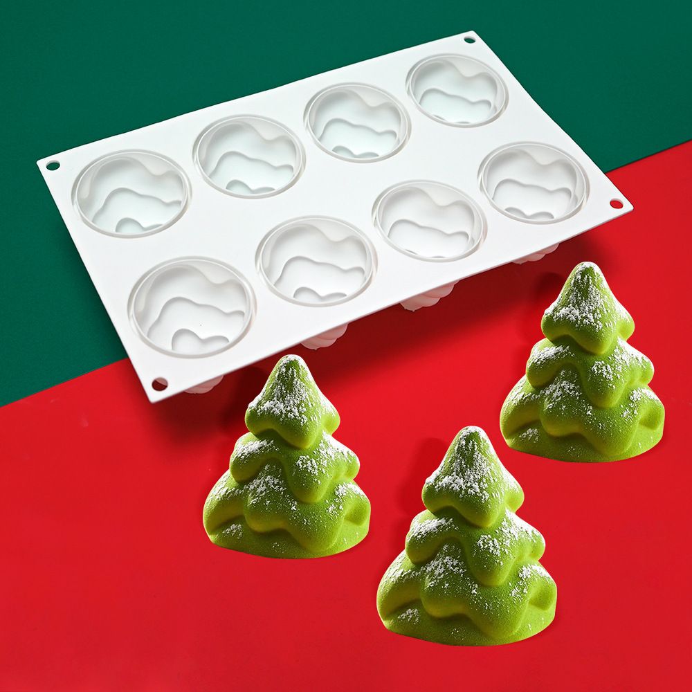 圣诞树慕斯硅胶模具DIY甜品巧克力商用圣诞装饰蛋糕烘焙工具磨具
