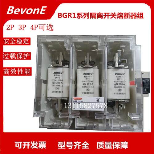 北京北元隔离开关熔断器组BGR1-63A/3P 4P 63A 160A 250A 400A