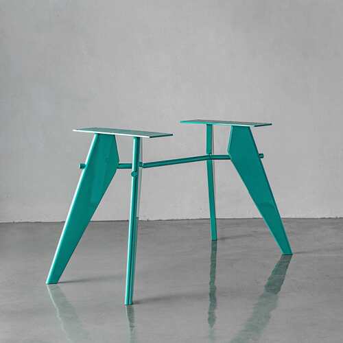 瑞士vitra EM Table餐桌脚书桌腿办公桌支架小户型家用餐台脚定作