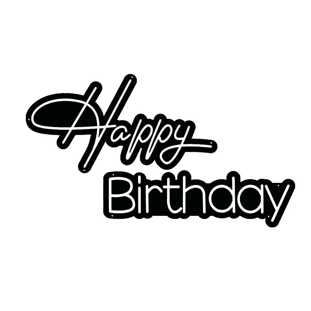 霓虹灯造型英文字母装饰灯生日快乐Happy-BirthdayLED霓虹灯