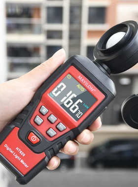 照度计照明麦旋转led数字试龙亮度ht620l仪光源计测彩屏高精度手