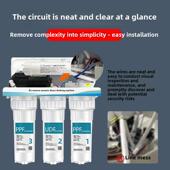 ro反渗透净水器家用净水机纯水设备直饮家用迎春款 净水器 diy组装