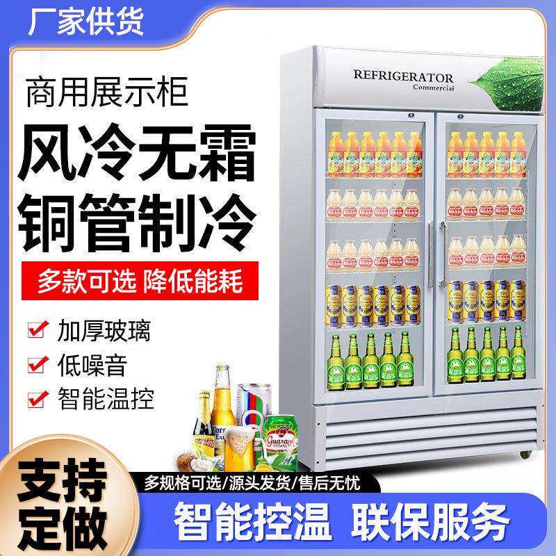 商用饮料保鲜柜立式单门双门冰吧冷藏饮料柜展示柜冷藏柜啤酒柜
