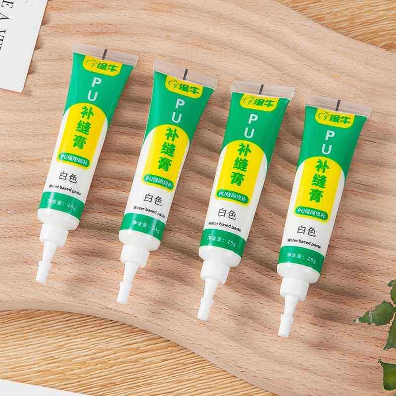 白色PU补缝膏石膏线收边钉眼拼接缝隙专用美缝胶水性修补膏可上漆