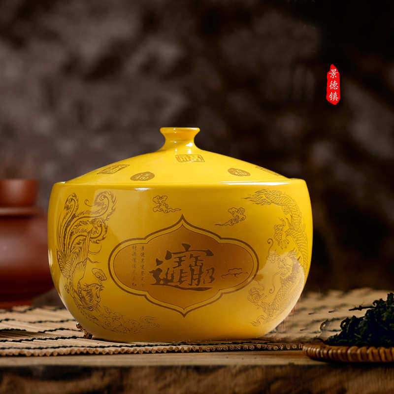 陶瓷米缸带盖储蓄罐米桶腌菜腌肉坛子猪油景德镇瓷器5斤10斤20斤,特色手工艺,其他特色工艺品,淘宝优惠券,粉丝福利购,淘宝优惠卷