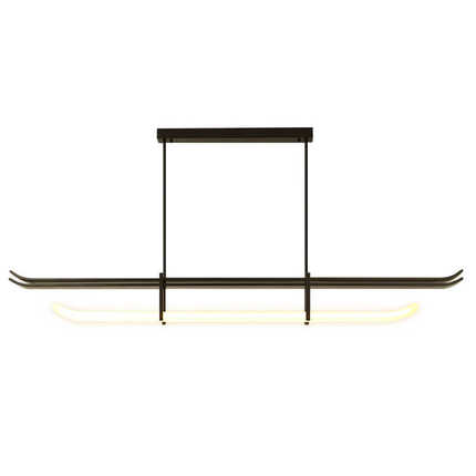 北欧新款轻奢led餐厅吊灯简约现代创意吧台灯极简长条饭厅餐桌灯