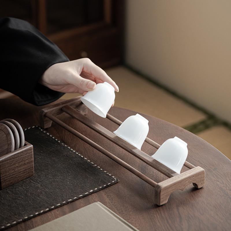 茶道六君子套装胡桃木功夫茶具用品大全茶台泡茶工具茶夹茶勺配件