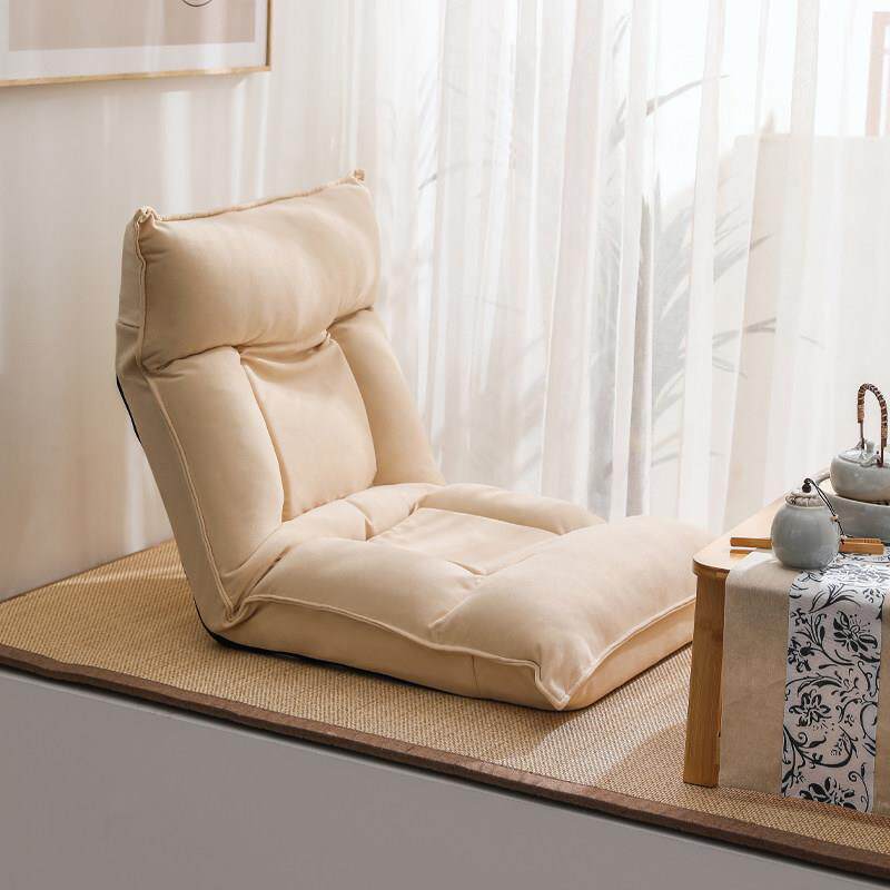 懒人沙发休闲 椅阳台折叠靠背椅飘窗坐垫床上榻榻米侘寂椅子小沙