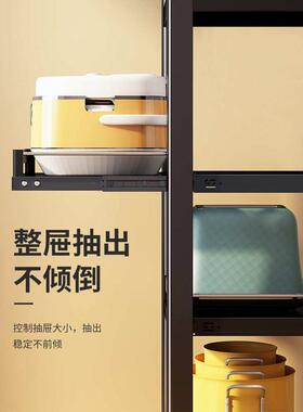 9ZRT可抽拉式微波炉置物架落地多层厨房收纳放锅具多功能家用烤箱