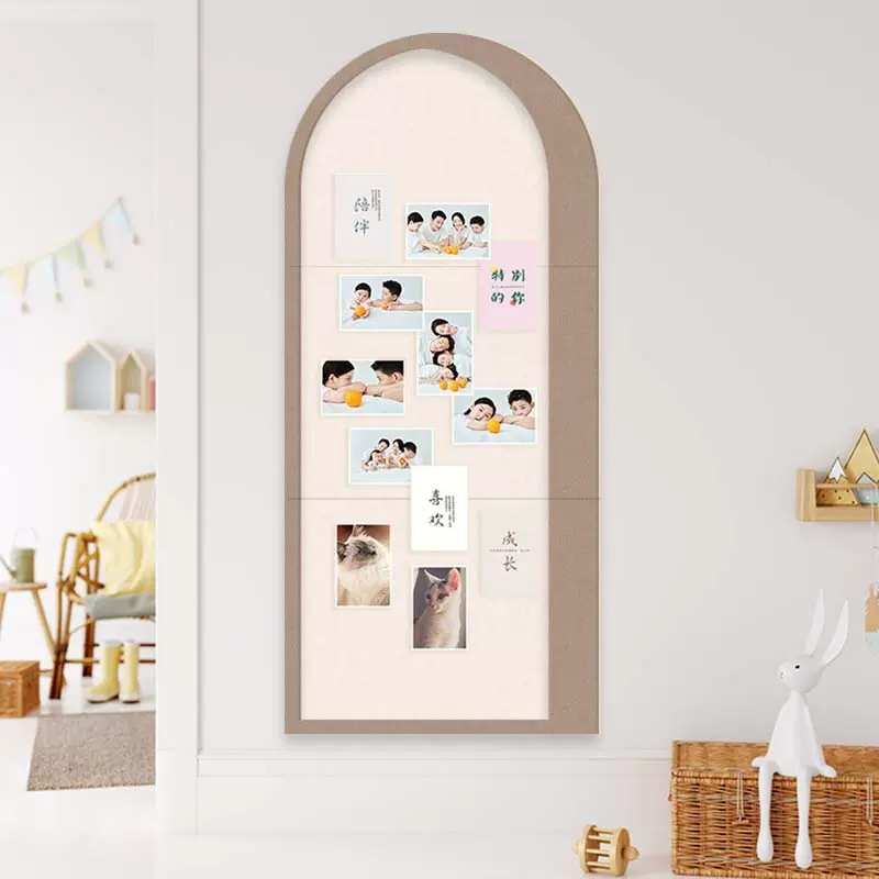 拱门居家装饰用品毛毡墙贴玄关留言板聚酯纤维隔音板软木板照片墙