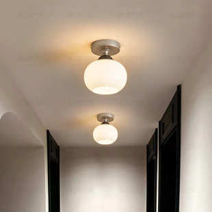 中古明装 复古玄关创意氛围感高级感简约衣帽间专用灯具 过道灯美式