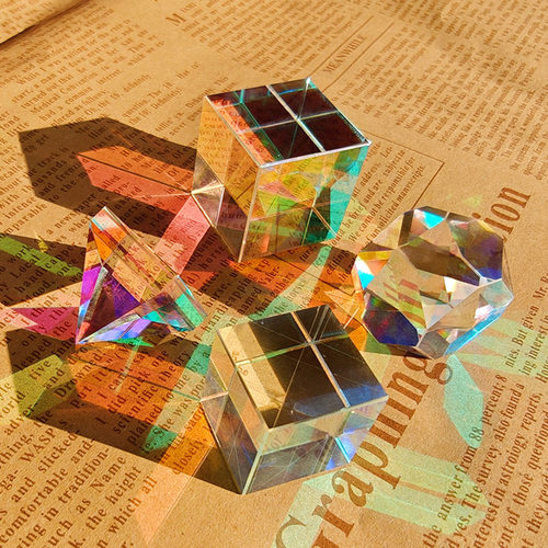 立方体棱镜太阳阳光棱光玻璃摆件