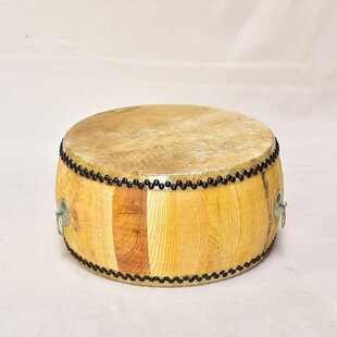 黄牛皮大鼓椿木白茬鼓战鼓原木色堂鼓寺院鼓道士道场鼓牛皮鼓