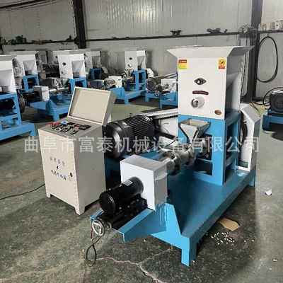 120型狗粮猫粮膨化机水产鱼漂浮式饲料膨化机大豆玉米膨化设备