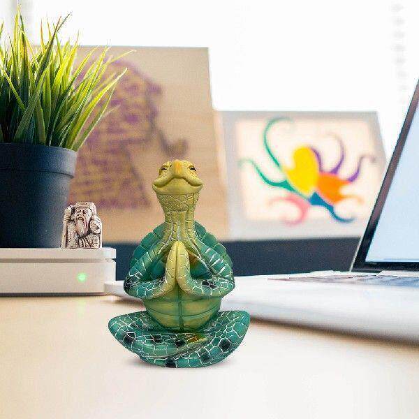 Meditation Turtle Creative Statue Garden Supplies Resin Art0图片