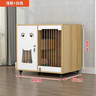 正品猫别墅实木超大空间豪猫笼子宠物店猫舍内猫屋用室猫窝家猫华