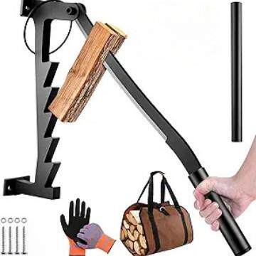木柴分离器挂式劈柴器户外野营家用安全便捷铸钢砍柴工具