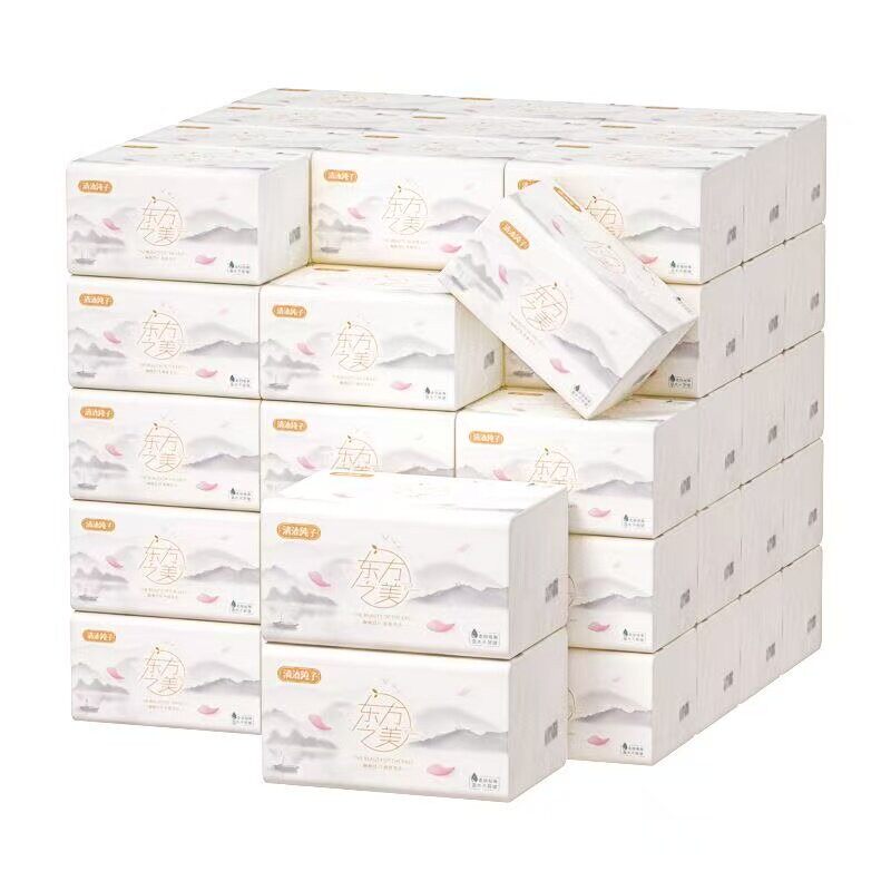 官方旗舰店食品级正品厨房专用纸巾吸油吸水原生木浆抽纸可湿水家