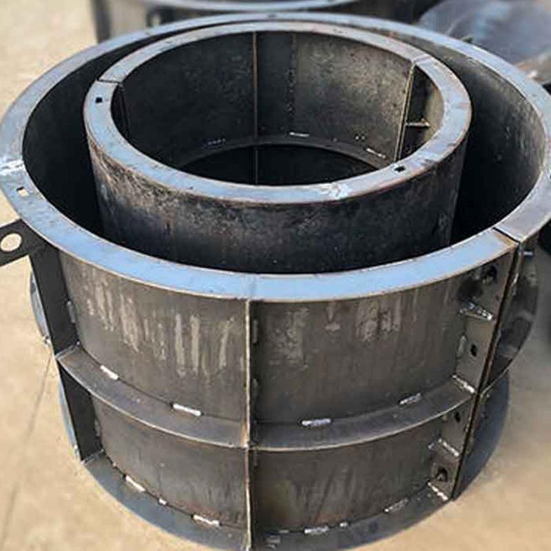 水泥污水检查井钢模具混凝土预制圆井模具观察井模型井房铁模板