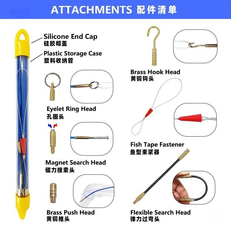 新款天花板吊顶穿线电工勾线器穿线杆引线器桥架穿线拉线
