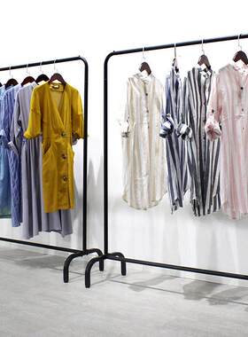 熨斗服装店展示架晾衣架男女服装店晾衣架晾衣架落地式晾衣架