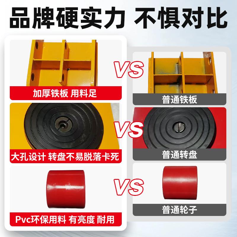 搬直283运坦克车行PU轮钢轮地小坦乌克搬运车龟车地坦克移位器板
